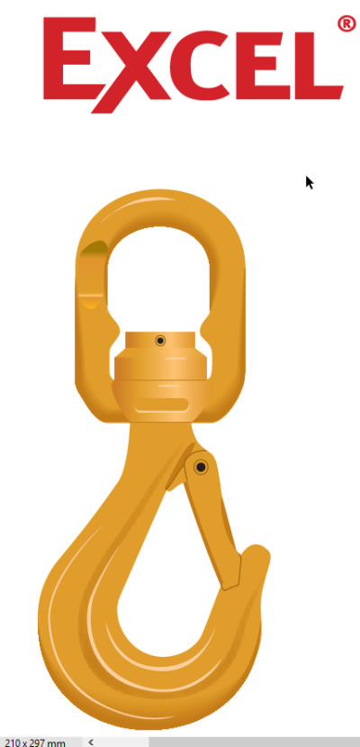 CSE - Green Pin Swivel Sling Hook SE EN1677-2, Grade 8