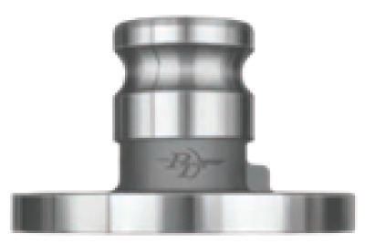 PFA ADAPTER X PIPE FLANGE 150 lb Flange by PT Coupling