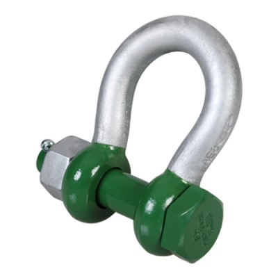G-5163 - Green Pin Polar Bow Shackle BN, grade 8 With Safety Bolt For Use Under Low Temperatures