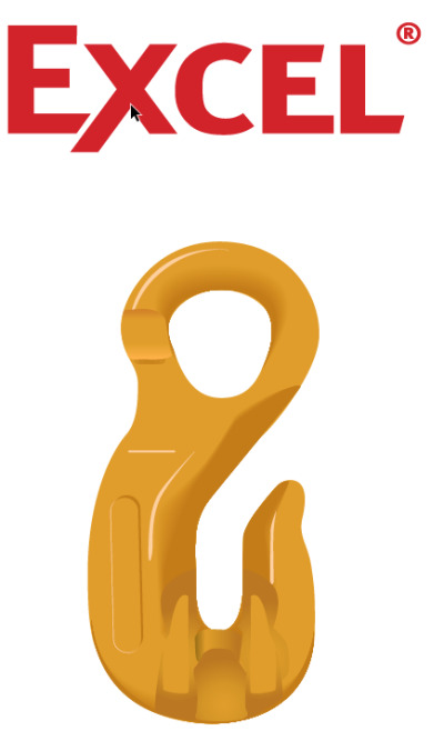 CRO - Green Pin Eye Grab Hook, Grade 8