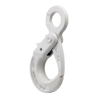 XLO - Green Pin Eye Self Locking Hook E EN1677-3, Grade 8