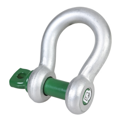 G-4161 - Green Pin Bow Shackle SC, Standard Bow Shackle With Screw Collar Pin
