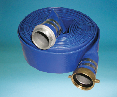 4502 ASSEMBLY - COUPLED 50Ft COIL BLUE PVC WATER DISCHARGE HOSE by Jason Industrial