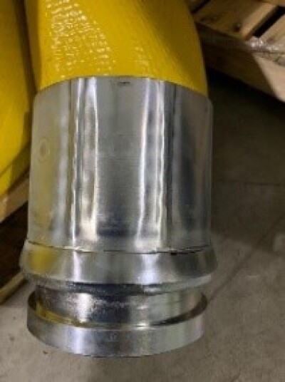 YPUC/OPUC 4" or 5" CONCRETE HOSE Assembly Layflat TPU Concrete & Mortar by Paragon